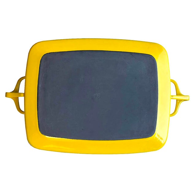 Vintage Dansk Kobenstyle Enamel on Steel Large Rectangular Baking Pan For Sale In Miami - Image 6 of 9