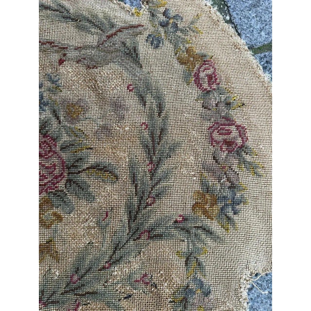 French Needlepoint Chair Cover Tapestry from Bobyrug, 1890s For Sale - Image 3 of 13
