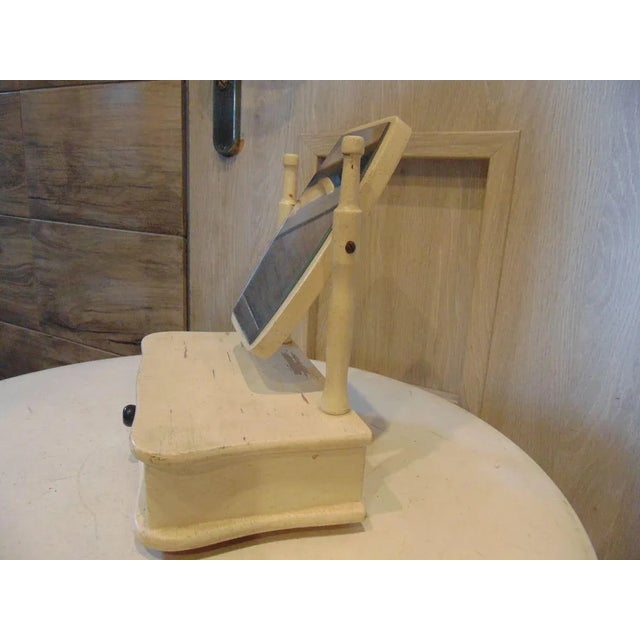 White Wooden Children's Vanity Mirror from Novy Jicin, 1972 For Sale - Image 8 of 9