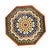 Boho Chic 1940s Schumacher French Patterned Ceramic Top Side Table For Sale - Image 3 of 6