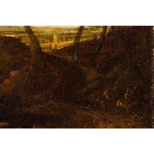 After Claude Lorrain, Landscape, 1800s, Oil on Canvas For Sale - Image 6 of 15
