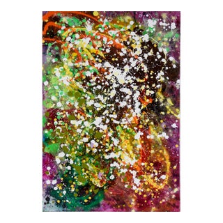 You've Got to Like Purple" - Expressionist Composition in Acrylic on Canvas by Charles David Francis For Sale