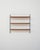 Modular structure in black lacquered metal with three teak shelves. Original label present. Designed by Nisse Strinning...