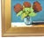 Impressionist abstract bouquet of colorful flowers in a vase, oil painting on stretched artist canvas. The talented artist...