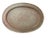 Antique Hong Kong Brass Oval Large Hammered Tray For Sale - Image 9 of 9