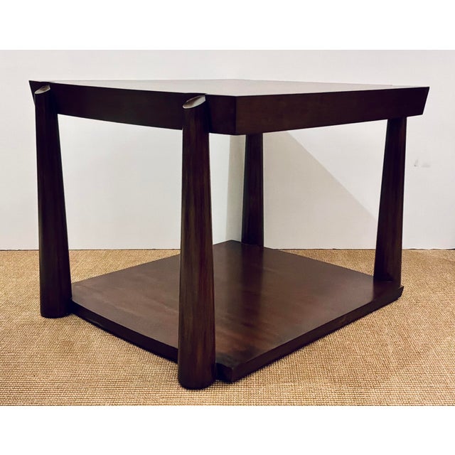 Original retail $3100, timeless Paul Aubriot for Henredon Mid-Century Modern Style Lasfonts Cocktail Tables Pair, bunching...