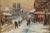 Wood Parisian Winter Scene Painting For Sale - Image 7 of 13