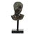 Late 20th Century Classical Greek Style Bronze Bust of a Young Man on Marble Base For Sale - Image 14 of 18