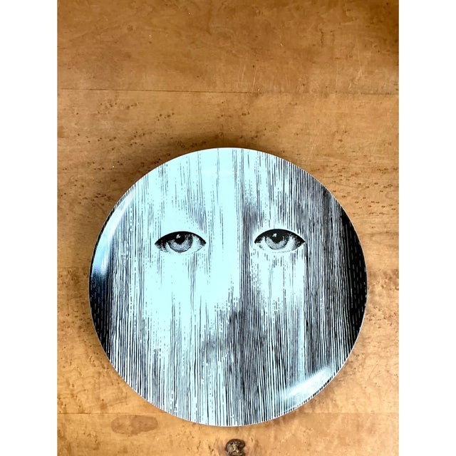 Fornasetti Tema E Variazioni Ceramic Plate For Sale - Image 10 of 12