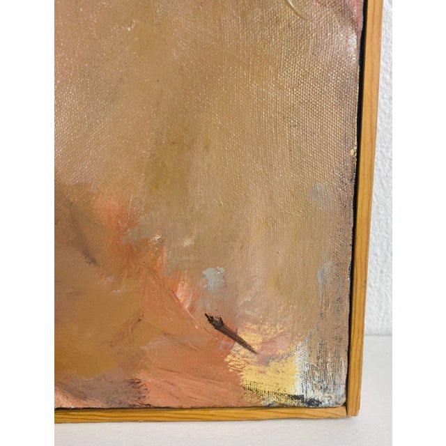 Mid-Century Vintage Abstract Impressionist Male Nude Painting For Sale - Image 4 of 8