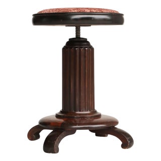 Art Deco Scandinavian Stool by Andreas Tuck, Denmark, 1930s For Sale