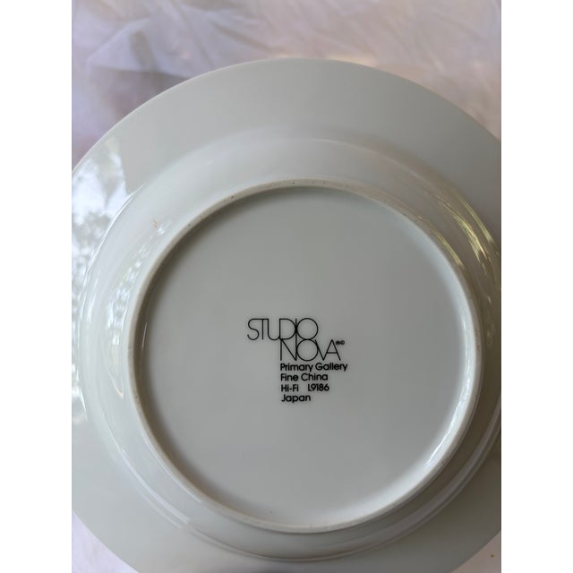 Vintage Memphis Style Studio Nova Fire&Ice Series Soup Bowls Set of 8 For Sale - Image 4 of 4