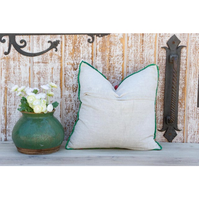 Roseate Sindh Sami Square Pillow For Sale In Los Angeles - Image 6 of 8