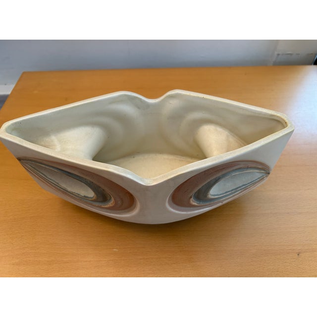 Mid-Century Modern Vintage Mid-Century Japanese Footed Ikebana Vase Signed For Sale - Image 3 of 9