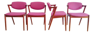 Danish Model Z N.42 Chairs in Teak by Kai Kristiansen, 1960s, Set of 4