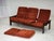 Danish 3-Seater Sofa in Red Velour and Oak, 1970s For Sale - Image 14 of 17
