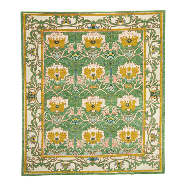 Turkish Oushak Rug 8'10" x 10' For Sale
