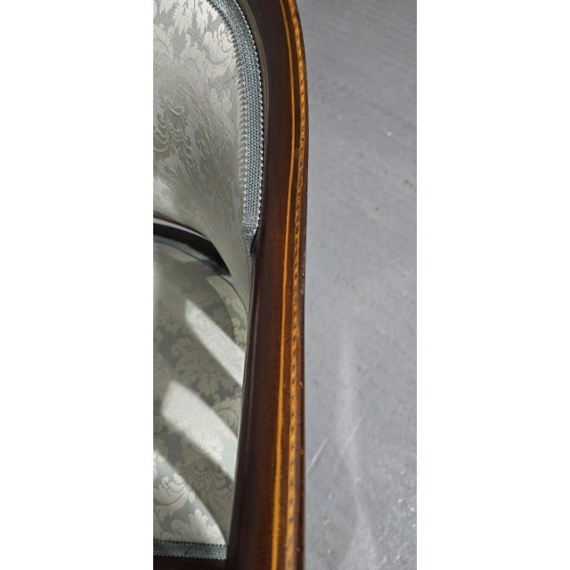 Mahogany Inlaid Window Sofa, 1900 For Sale - Image 11 of 12