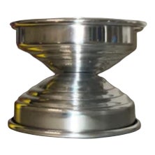 Rl 05 Mini Candleholder in Silver Plated Brushed Brass by Caspal For Sale
