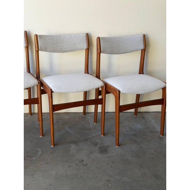 Brown Teak Dining Chairs in Style of Erik Buch Set of 4 Danish Mid Century Modern Scandinavian Vintage 1960s For Sale - Image 8 of 11
