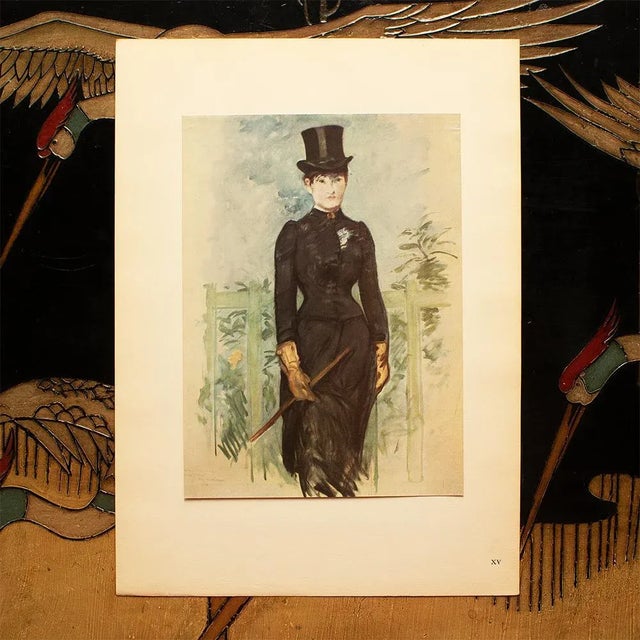 1940s 1949 After Edouard Manet "The Amazon (Henriette Chabot)" First Edition Parisian Print For Sale - Image 5 of 8