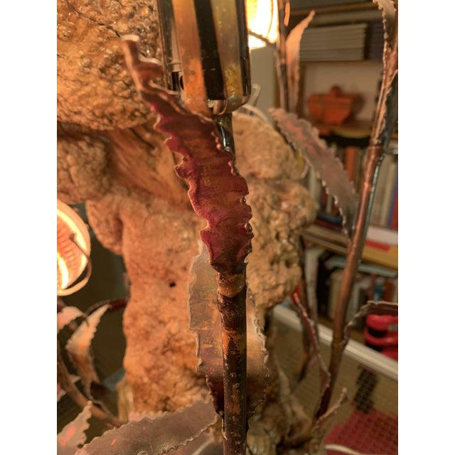 Very rare sea urchin lamp by Curtis Jere, especially in this size. Brutalist sculpture. Investment. I have official proof...