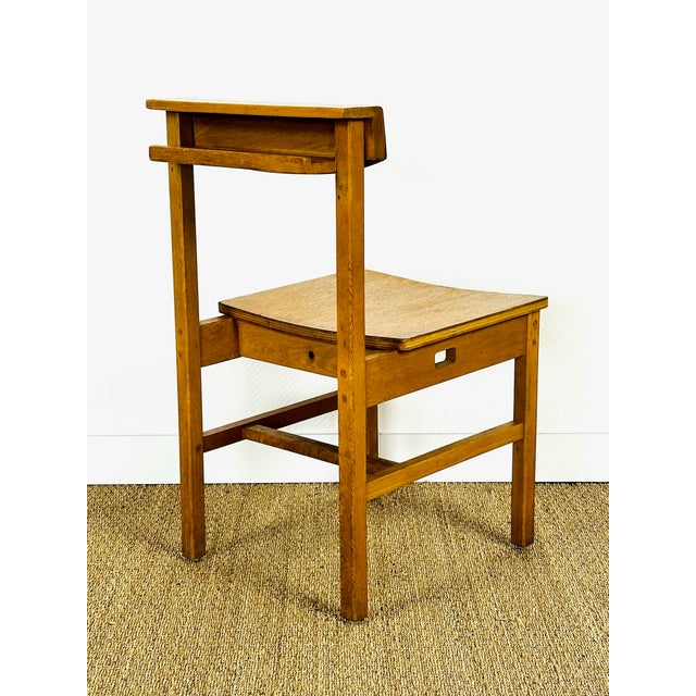 Vintage Oak Dining Chairs, 1950s, Set of 6 For Sale - Image 18 of 18