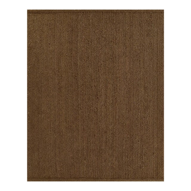 Pure Salt Cassis Walnut Hand Woven Jute Area Rug, 5' X 8' For Sale