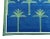 Not Yet Made - Made To Order Handmade Cotton Natural Vegetable Dyed Rug Blue and Forest Green Palm Tree Dhurrie - 6'x9' For Sale - Image 10 of 11