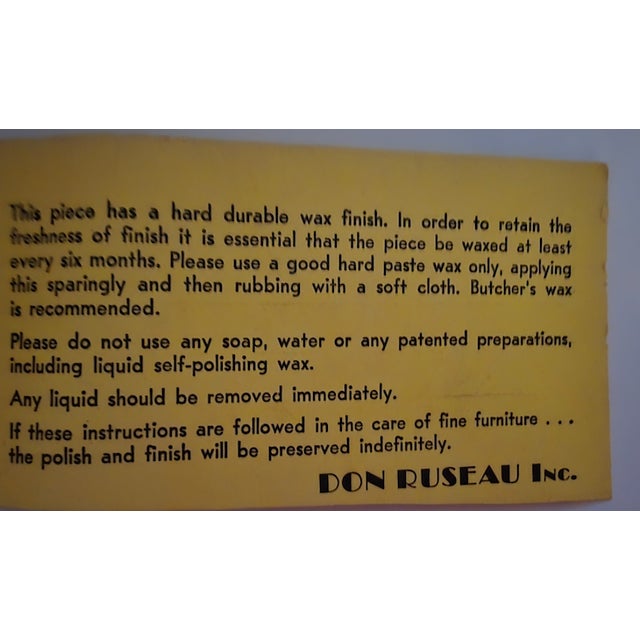 Don Ruseau Custom Don Ruseau Executive Desk With Hidden Compartments, Original Documentation & Keys, 1988 For Sale - Image 4 of 6