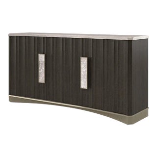 Contemporary Stone Top Buffet For Sale