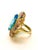 Bochic "Orient" Vintage Multi Sapphire, Topaz & Diamond Ring Set 18K Gold & Silver For Sale - Image 13 of 18