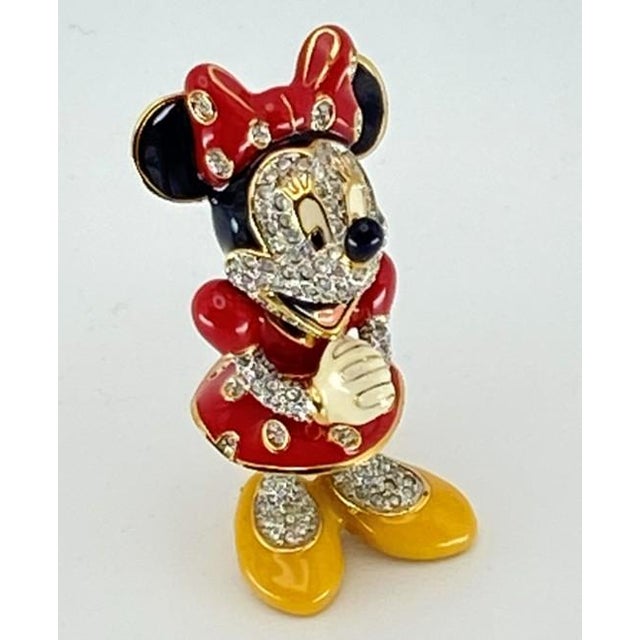 2020s Disney Arribas Brothers Swarovski Jeweled Minnie Mouse Figurine Cristal Collection (Limited Edition #790/10,000 With Original Boxes and Certificate) For Sale - Image 5 of 18