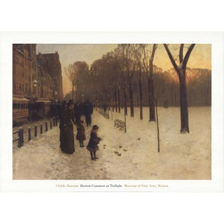 2014 Childe Hassam 'Boston Common at Twilight' Offset Lithograph For Sale