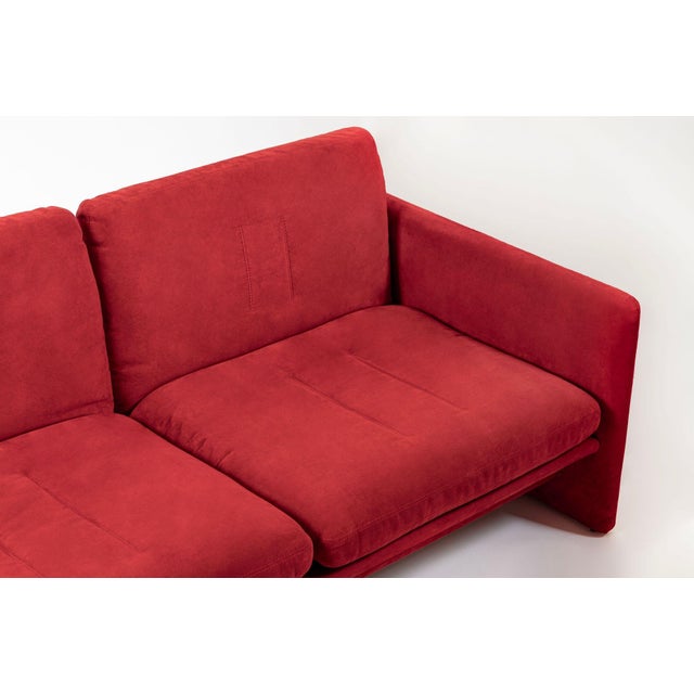 Vintage Italian Modern Red Simone Sofa by Simon International, Italy, Circa 1972 For Sale - Image 13 of 18