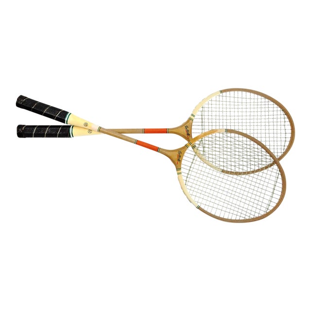 Vintage Badminton Rackets Set of 2 Chairish