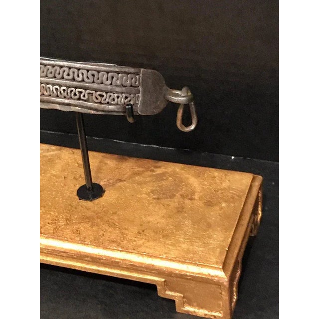 17th Century Iron Dog Collar, Museum Mounted For Sale - Image 9 of 13