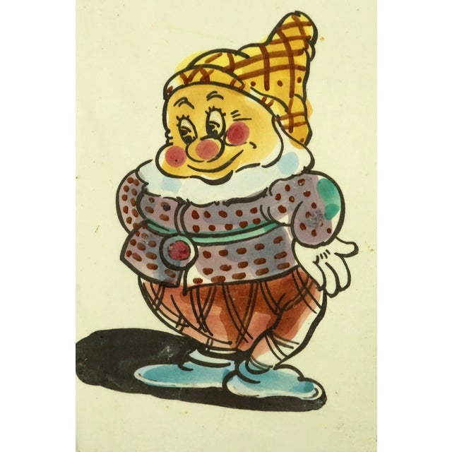 Majolica Tiles with Snow White and the Dwarfs by Leonello Donnini, 1920s, Set of 4 For Sale - Image 10 of 18