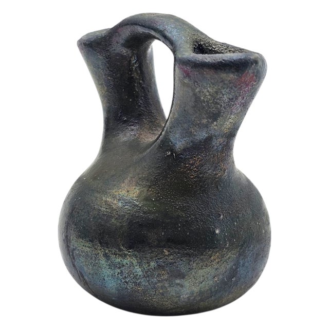 J. Diller Raku Pueblo-Style Wedding Jar – Earth & Fire Fired Pottery For Sale - Image 4 of 12