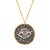 Contemporary Mythological Symbol Pendant Sterling Silver & Gold Necklace For Sale - Image 3 of 9
