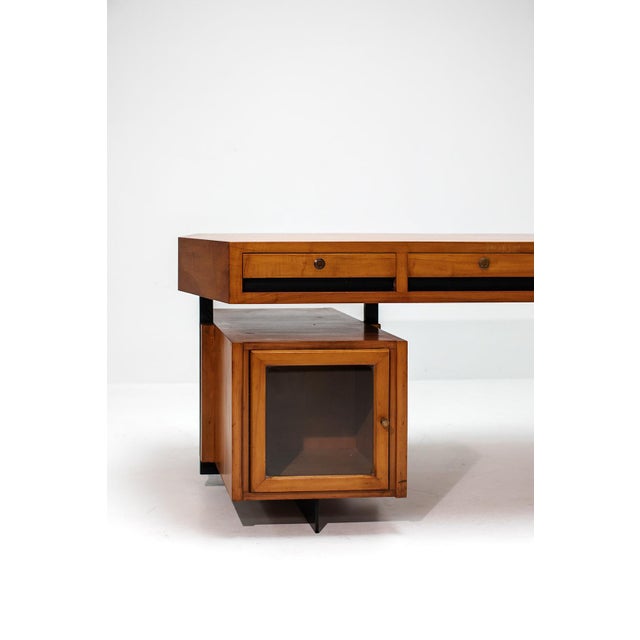 Black Vintage Desk in Wood For Sale - Image 8 of 10