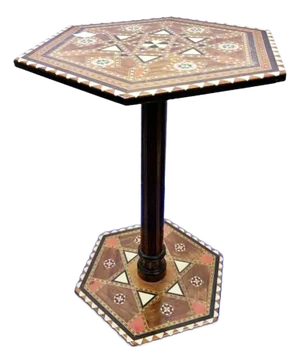 1960s Vintage Inlaid Moroccan Side Table