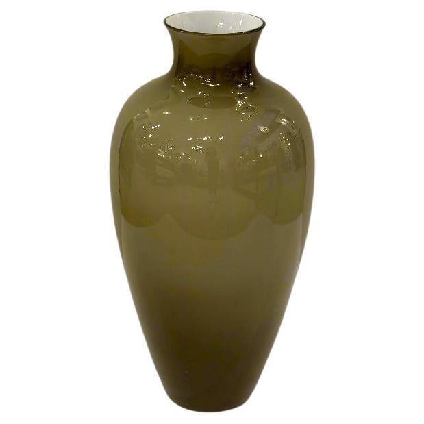 1980s 1980s "Cinese" Large Italian Art Glass Vase by Paolo Venini For Sale - Image 5 of 11