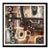 Neutral & Grungy Polyptych Grid 7 - #8 - 8x8 Abstract Painting Reproduction by Susan Olivio For Sale