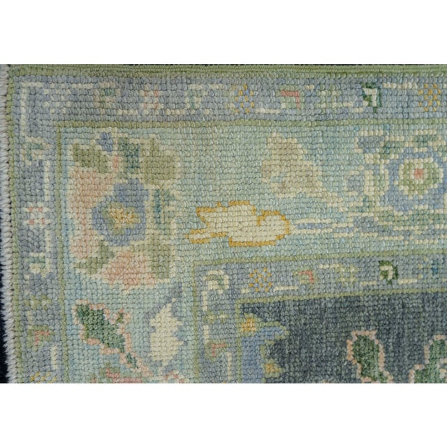Turkish Oushak Rug 2'11" x 10'3" #19120 For Sale - Image 4 of 8