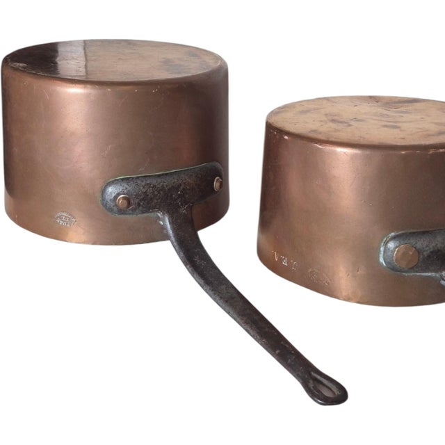 Late 19th Century A Set of 4 Large American Copper Pots For Sale In Baltimore - Image 6 of 7