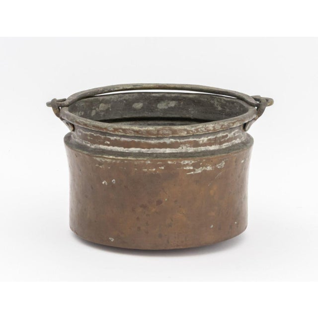 Rustic Antique Copper and Brass Cauldrons, 2 For Sale - Image 3 of 15