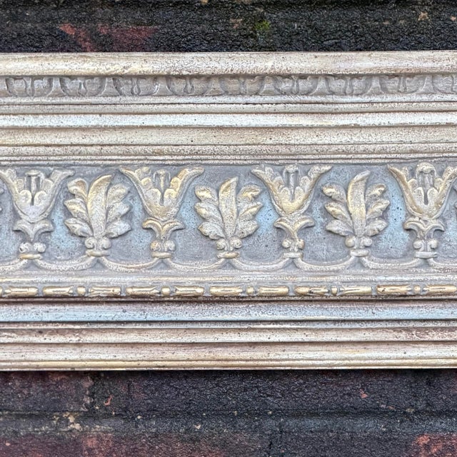 Mid 20th Century Mid-Century Gustavian Style Newly Painted Overmantel Mirror, in the Style of Maitland-Smith For Sale - Image 5 of 12