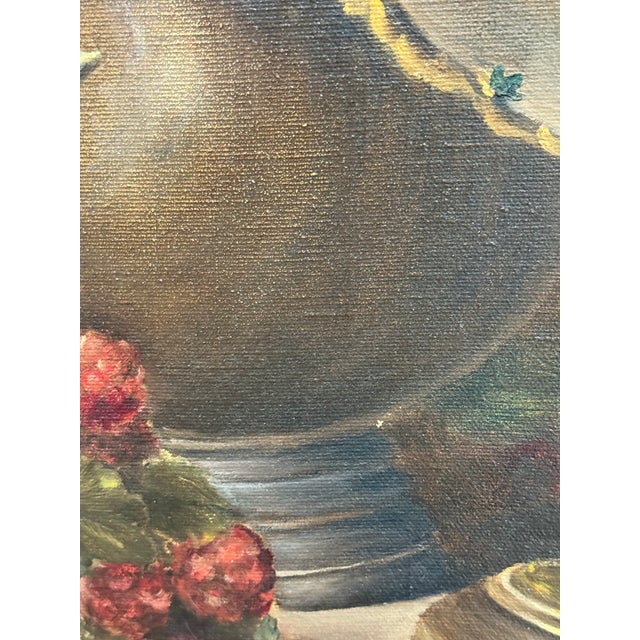 Marian Miller Original Floral Still Life Painting in the Style of Jean Baptiste Robie For Sale In San Francisco - Image 6 of 12