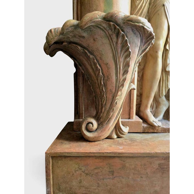 Vintage Art Deco Terracotta Garden Fountain by Ezio Ceccar, 1920 For Sale - Image 12 of 16